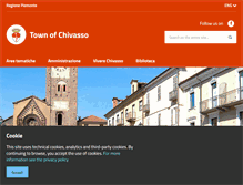 Tablet Screenshot of comune.chivasso.to.it